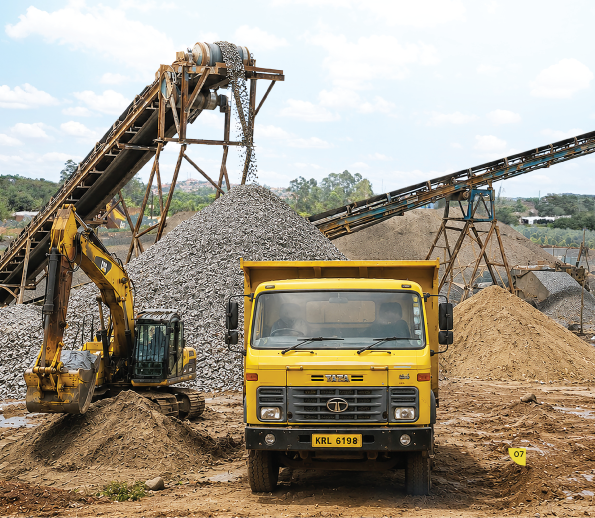 Construction aggregates and building materials
