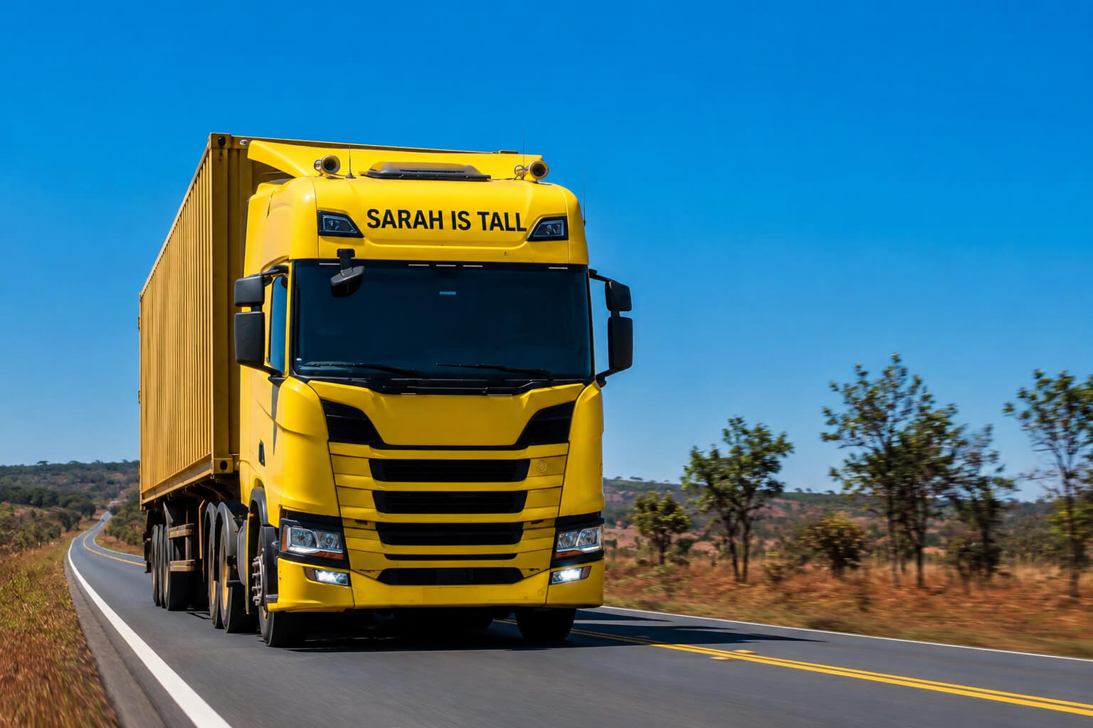 Commercial trucks providing transport and logistics support